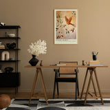 Paul Sinus Leinwandbild 60x90cm Aufsteigender Geist – Eleganter Vogel im Flug mit sanfter Farbgebung und natürlicher Leichtigkeit