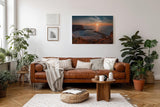 Sinus Art Wandbild 120x80cm Malerisches Küstenpanorama mit harmonischer Komposition und ruhiger Atmosphäre
