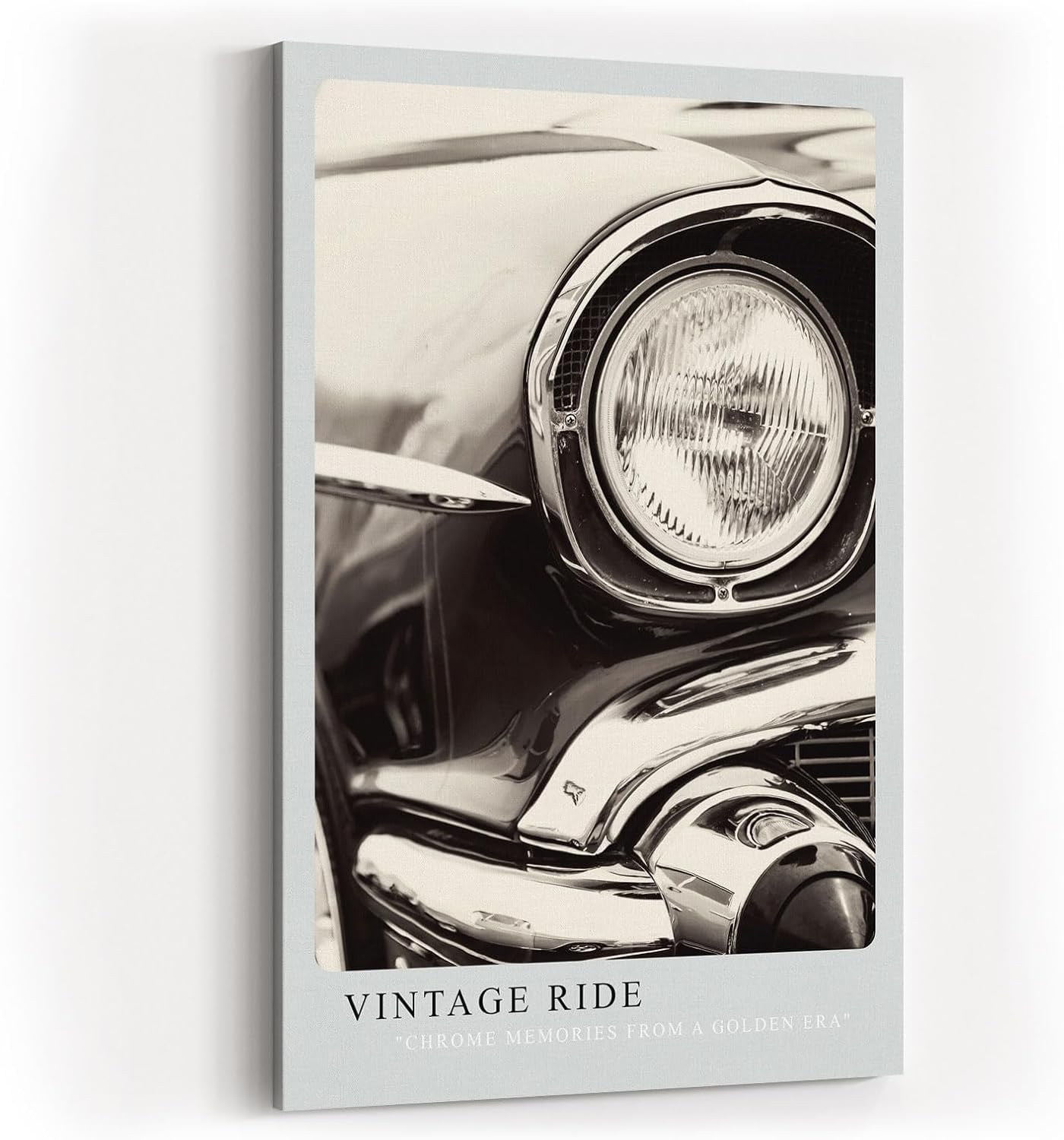 Paul Sinus Kunstdruck 40x60cm Vintage Ride – Klassische Autolegende im Retrolook auf Leinwand