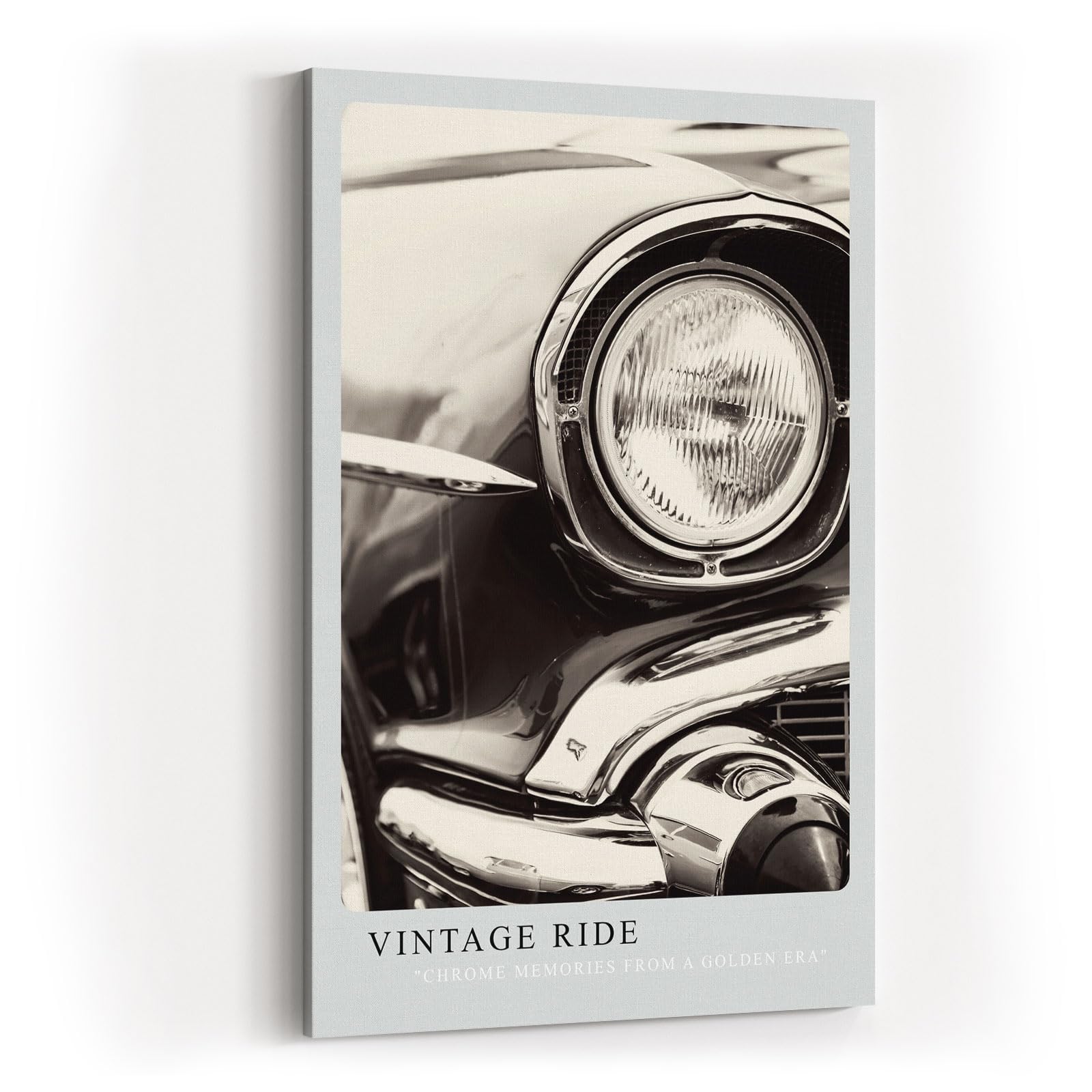 Paul Sinus Kunstdruck 40x60cm Vintage Ride – Klassische Autolegende im Retrolook auf Leinwand