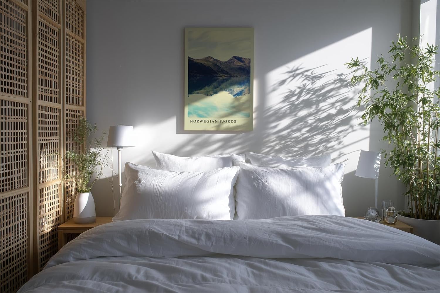 Paul Sinus Kunstdruck 40x60cm Norwegian Fjords – Spiegelbild der Natur zwischen Himmel und Wasser