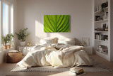 Sinus Art Wandbild 120x80cm Die symmetrische Blattstruktur bringt Ordnung, Frische und natürliche Ruhe in den Raum