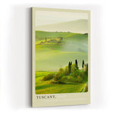 Paul Sinus Kunstdruck 40x60cm Tuscany Italy toskanische Hügellandschaft im Morgenlicht mit mediterraner Harmonie