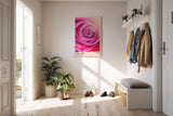 Paul Sinus Kunstdruck 40x60cm Pink Rose Nahaufnahme Blüte Rosa Makro Blume Romantik