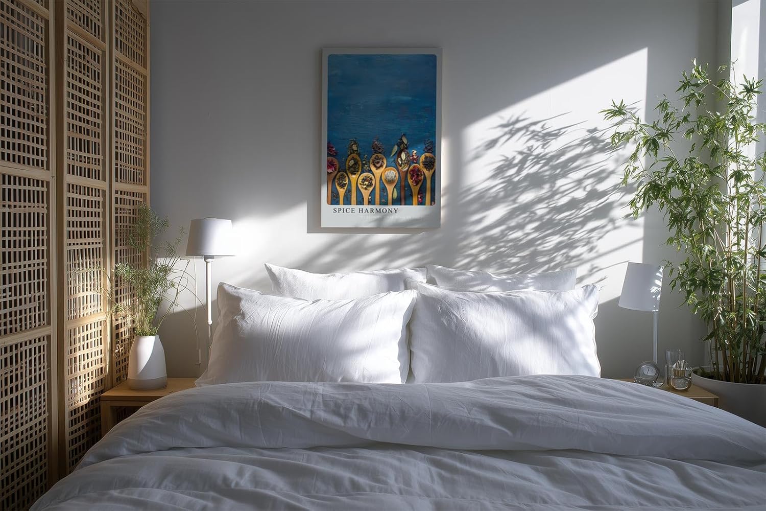 Paul Sinus Kunstdruck 40x60cm Spice Harmony – Farbenfrohe Gewürzvielfalt auf Holzlöffeln