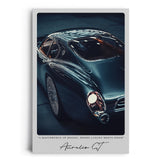 Paul Sinus Leinwandbild 40x60cm Aurelio GT – Luxus, Eleganz, Geschwindigkeit, Sportwagen, Design, Retro, Zukunft, Stil, Automobil, Exklusivität