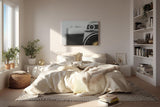 Sinus Art Wandbild 120x80cm Elegantes Kameramotiv in Schwarz-Weiß – nostalgisch und modern zugleich