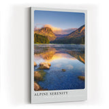 Paul Sinus Kunstdruck 40x60cm Alpine Serenity Bergsee Spiegelung Alpen Sonnenlicht Stille Naturidylle