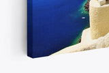 Paul Sinus Wandbild 120x80cm Santorini Mittelmeer Meer Blau weiße Häuser Griechenland