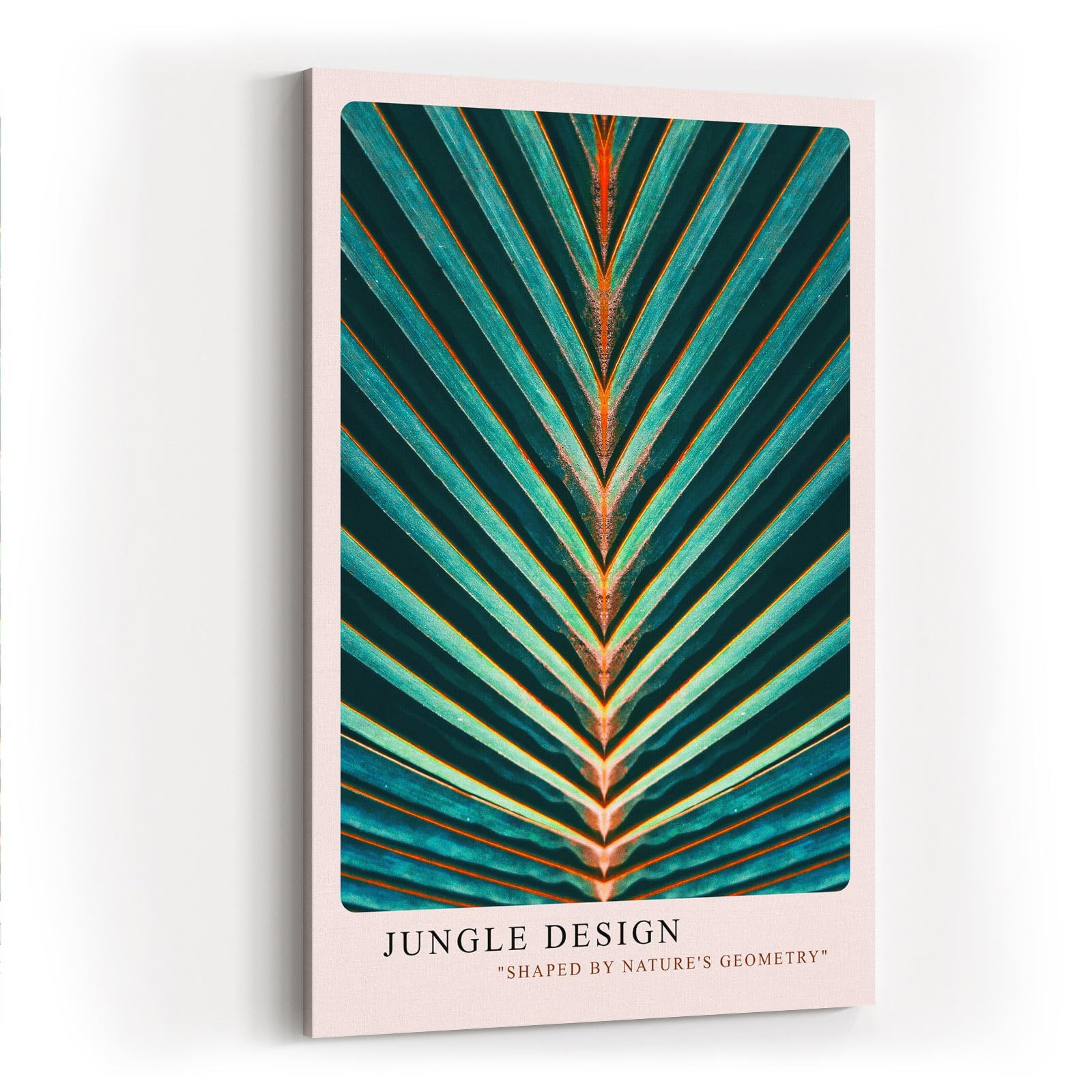 Paul Sinus Kunstdruck 40x60cm Jungle Design Blattmuster Symmetrie Tropisch Grün Naturgeometrie