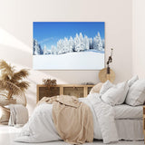 Paul Sinus Wandbild 120x80cm Winterlandschaft Tannen Schnee Weiß Natur