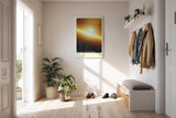Paul Sinus Kunstdruck 40x60cm Solar Awakening mit leuchtendem Horizont in Gold und Orange