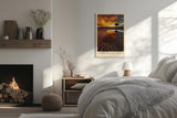 Paul Sinus Leinwandbild 40x60cm Mirror of the Desert – Namib-Wüste, Namibia, Sonnenuntergang, Reflexion, Baum, Landschaft, Natur, Himmel, Sanddünen