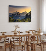 Paul Sinus Wandbild 120x80cm Anhui China Berglandschaft Gebirge Berge Natur