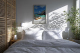 Paul Sinus Kunstdruck 40x60cm Seychellen Strand La Digue Felsen Meer Türkis Urlaub La Digue Seychelles