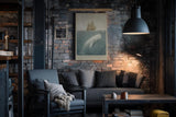 Paul Sinus Wandbild in 40x60cm The Legend of Moby Dick – Segelschiff und weißer Wal in maritimer Komposition
