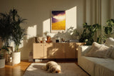 Paul Sinus Kunstdruck 40x60cm Alpine Meadow – goldene Bergwiese in abendlichem Licht in Österreich