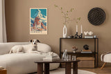 Paul Sinus Leinwandbild 40x60cm Leinwandbild Zermatt Luxus Eleganz Alpen Retro Stil glamouröse Ästhetik stilvolle Reise exklusive Kunst