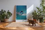 Paul Sinus Kunstdruck 40x60cm Tautropfen auf feiner Struktur – ein Universum im Mikrokosmos festgehalten