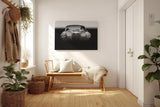 Sinus Art Wandbild 120x80cm Charismatischer Oldtimer in stilvoller Frontalansicht verleiht dem Raum Charakter und Dynamik