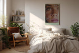 Paul Sinus Wandbild in 40x60cm Bubbles of Her Dream hyperrealistisches Porträt einer Frau mit grünen Augen und Seifenblasen