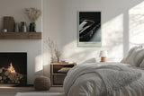 Paul Sinus Leinwandbild 40x60cm Leinwandbild Nocturna Eleganz Oldtimer Luxus Sportwagen Retro Design Schwarz Automobil Klassik Geschwindigkeit Vintage Stil