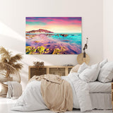 Paul Sinus Wandbild 120x80cm Giallonardo Beach Italien Meer Felsen Horizont Küste