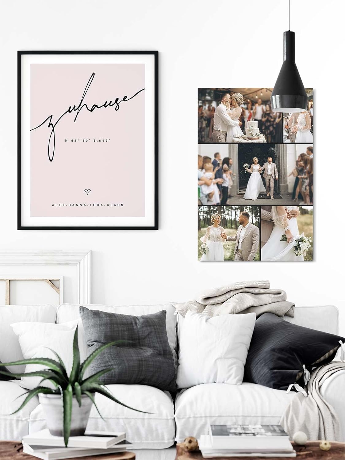 Paul Sinus Wandbild Collage - SOFORT ONLINE Upload - exklusives Bild Personalisieren Sie Ihre Fotos auf Leinwand - in verschiedenen Größen erhältlich