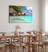 Paul Sinus Wandbild 120x80cm Karibik Meer Türkis Sommer Sonnenschein Urlaub