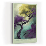 Paul Sinus Wandbild in 40x60cm The Ascending Tree – Künstlerische Darstellung eines aufstrebenden Baumes in leuchtenden Farbverläufen