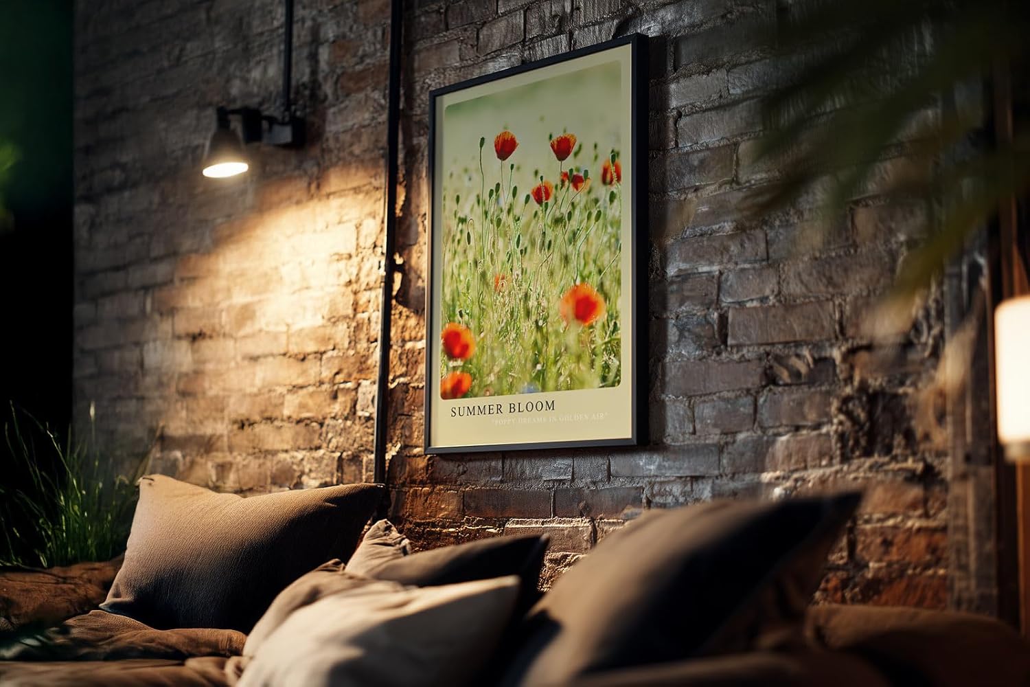 Paul Sinus Kunstdruck 40x60cm Sommer Mohnblumen Feld Blumenwiese Natur Licht Summer Bloom