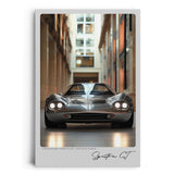 Paul Sinus Leinwandbild 40x60cm Spectra GT Leinwandbild futuristischer Sportwagen in moderner Architektur perfekte Symbiose von Leistung und Design