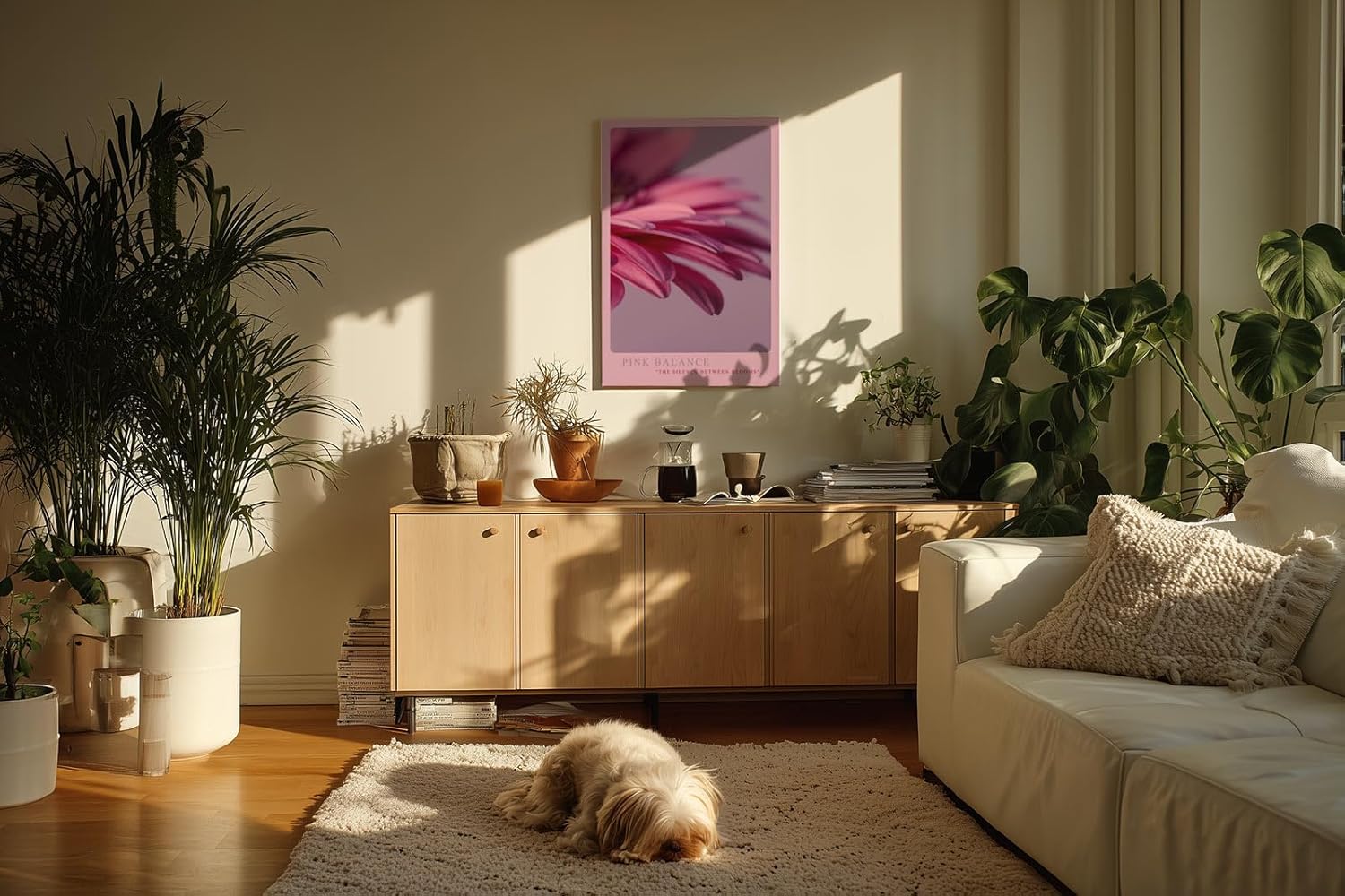 Paul Sinus Kunstdruck 40x60cm Pink Balance Makroaufnahme Blüte Blütenblätter Blume Rosa Detailfotografie
