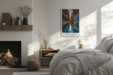 Paul Sinus Leinwandbild 40x60cm Leinwandbild Antelope Canyon USA Naturparadies Wasserreflexion Schlucht Sandstein Sonnenlicht Geheimnisvoll