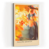 Paul Sinus Kunstdruck 40x60cm Falling Quietly Herbstlaub Ahornblätter Naturfarben Bokeh Lichtspiel