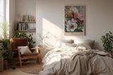 Paul Sinus Wandbild in 40x60cm Poetic Petals – romantische Blumenkomposition in pastellfarbenem Relief-Stil mit kunstvollen Details