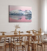 Paul Sinus Wandbild 120x80cm Norwegen Berge Schnee Meer Winter Landschaft