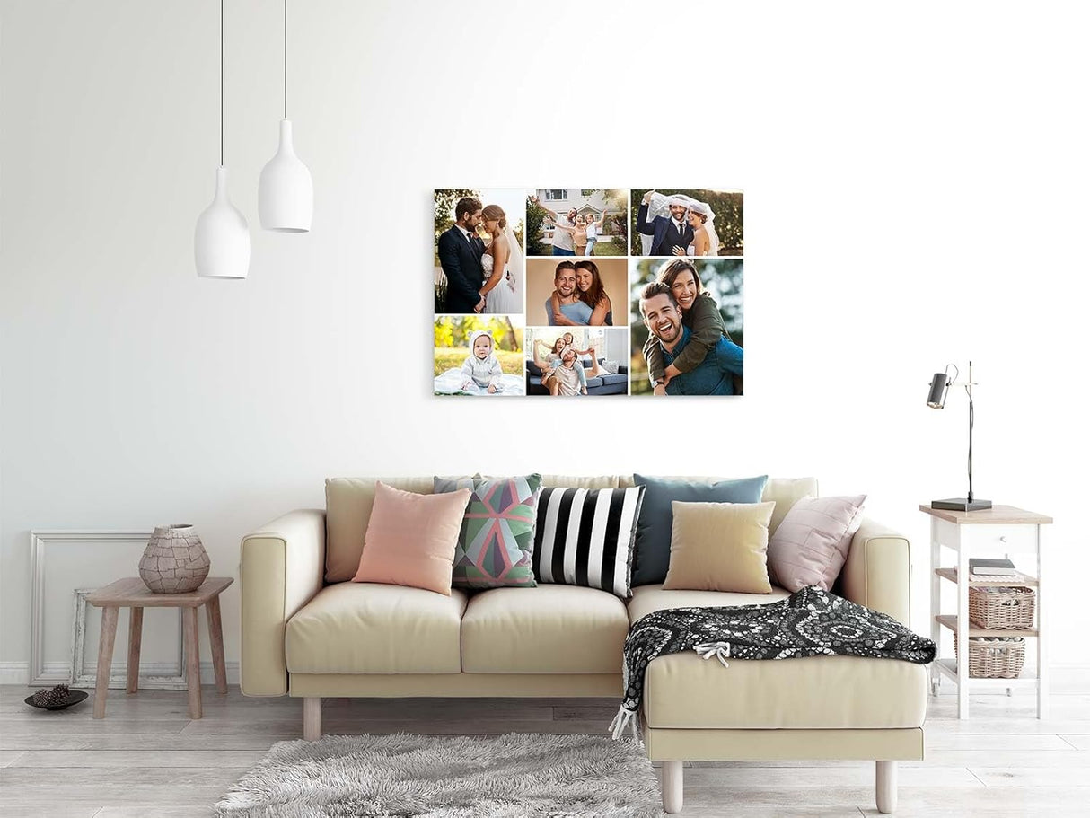 Paul Sinus Wandbild Collage - SOFORT ONLINE Upload - gestalten Sie selbst Ihre Fotos auf Leinwand - in verschiedenen Größen personalisieren