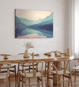 Paul Sinus Wandbild 120x80cm Alpensee See Alpen Berge Landschaft Bäume Natur