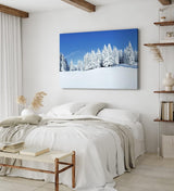 Paul Sinus Wandbild 120x80cm Winterlandschaft Tannen Schnee Weiß Natur