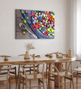 Paul Sinus Wandbild 120x80cm Früchte Himbeeren Johannisbeeren Farbenfroh Essen Küche