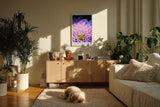 Paul Sinus Kunstdruck 40x60cm Lavender Heart Nahaufnahme violetter Blüte Where Light Meets Lush Detail