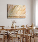 Paul Sinus Wandbild 120x80cm Herbstblatt Nahaufnahme Makrofotografie Herbst Blattadern