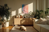Paul Sinus Kunstdruck 40x60cm Liquid Bloom – Florale Nahaufnahme in Tropfenglanz und Pastell