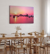 Paul Sinus Wandbild 120x80cm Thailand Inseln Sonnenuntergang Schiffe Boote Meer