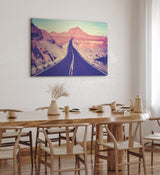 Paul Sinus Wandbild 120x80cm Straße Arizona USA Steppe Berge Sonnenschein