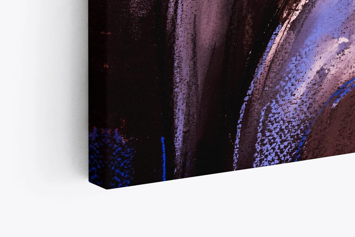 Paul Sinus Wandbild 120x80cm Pferd Wildpferd Mustang Kunstvoll Abstrakt Rosa