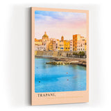 Paul Sinus Kunstdruck 40x60cm Trapani – Mediterraner Küstenzauber in Siziliens Licht