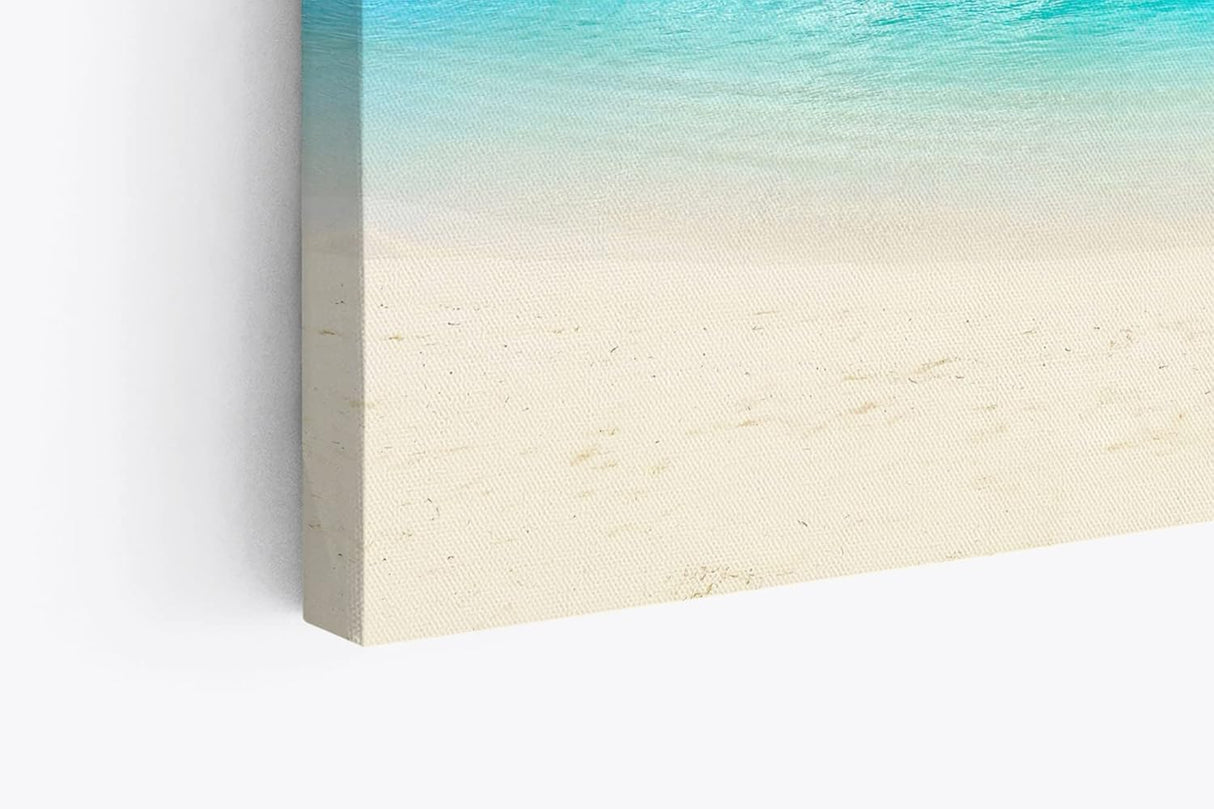 Wandbild 120x80cm Karibik Südsee Palmen Strand Meer Sommer