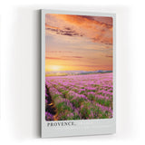 Paul Sinus Kunstdruck 40x60cm Lavendelfeld Provence Frankreich Sonnenuntergang Natur Provence France